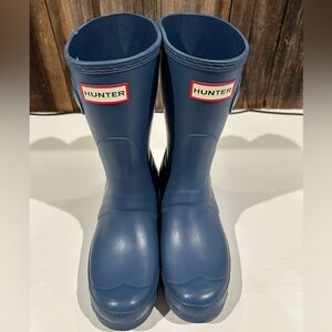 Blue Short Hunter Rain Boots Size 7